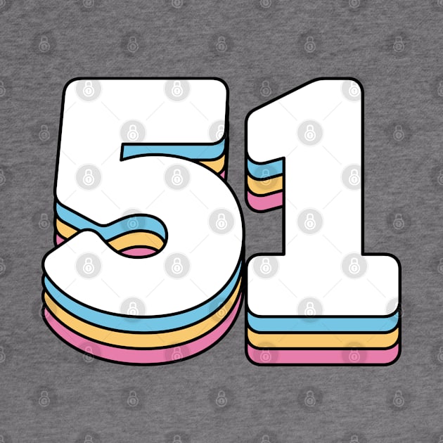 51 Number by RetroDesign